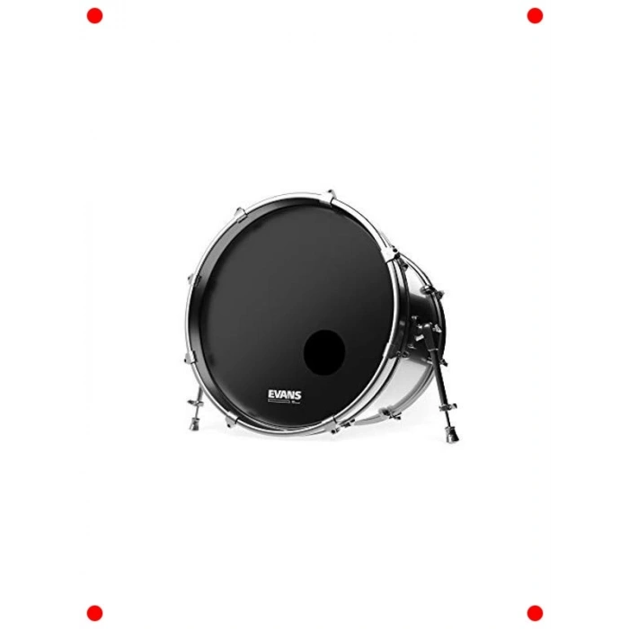 22 İnç Onyx Resonans Bas Davul Derisi - Siyah