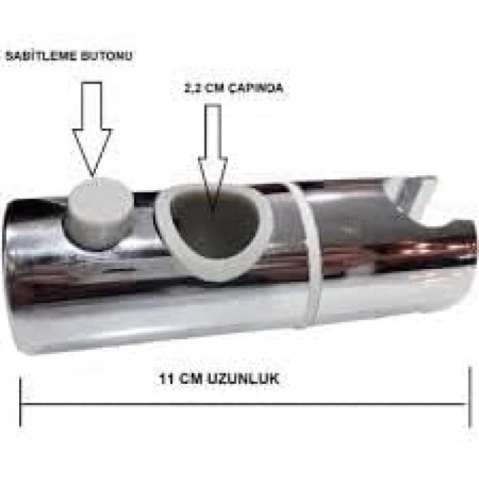 22 mm ayarlanabilir duş başlığı tutucu, 2 adet duş mafsalı ile pratik kullanım