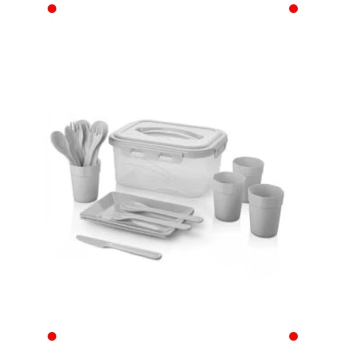 22 Parça 4 Kişilik Piknik Seti | Komple Kamp & Seyahat