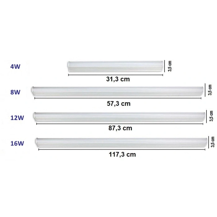 220 Volt Mutfak Dolap Altı Aydınlatma, 5 Watt LED Bant
