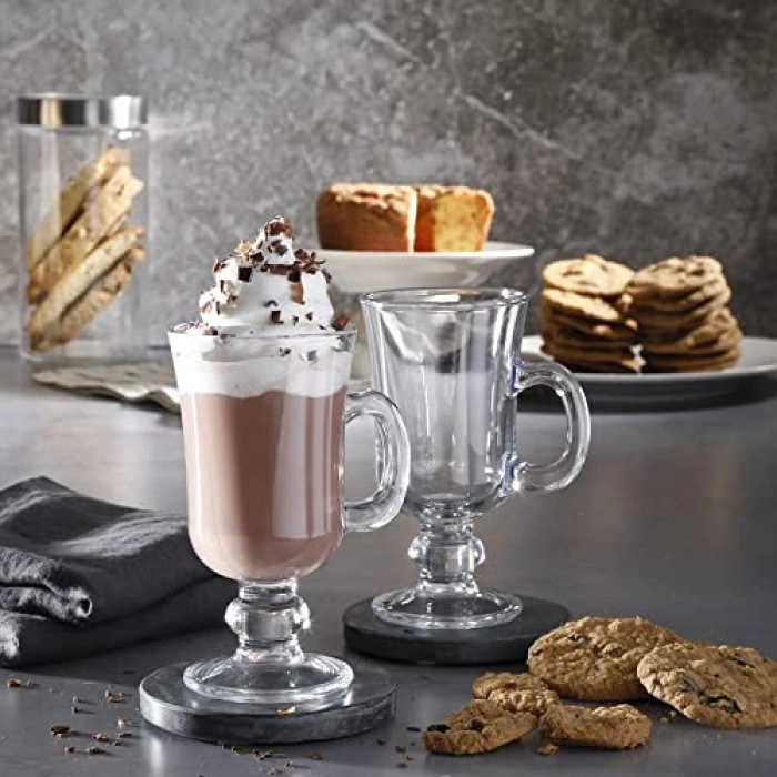 230 ml Kapasiteli Sade Kulplu Kahve Bardağı Seti, 2 Parça