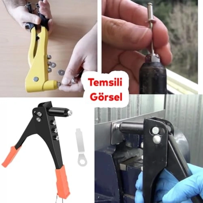 24 cm Uzunlu Profesyonel Çelik Perçin Tabancası