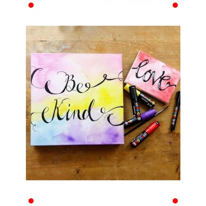 24lü Çeşitli Renkler Sanatsal Markör Kalem Seti