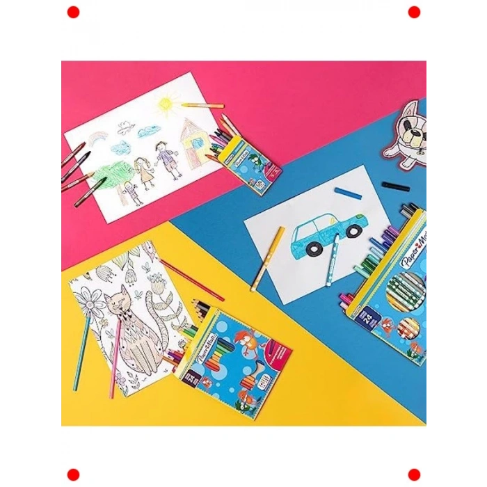 24lü Önceden Açılmış Çocuk Boya Kalemi Seti