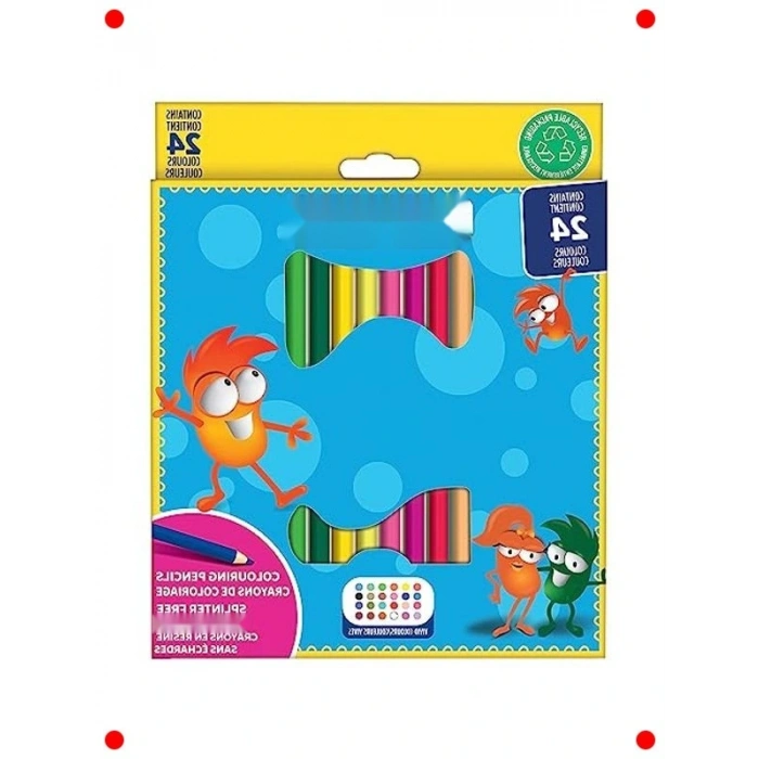 24lü Önceden Açılmış Çocuk  Kalemi Seti