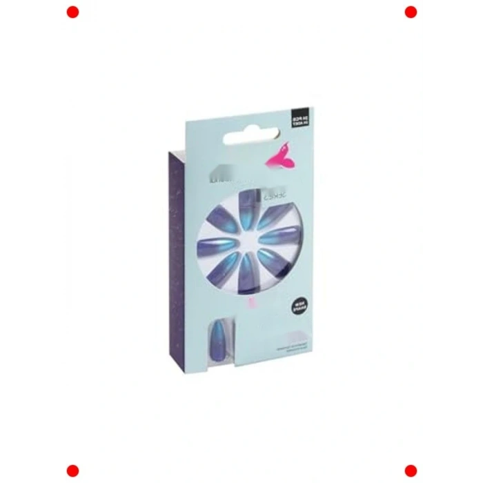 24lü Stiletto Renkli Takma Tırnak Seti