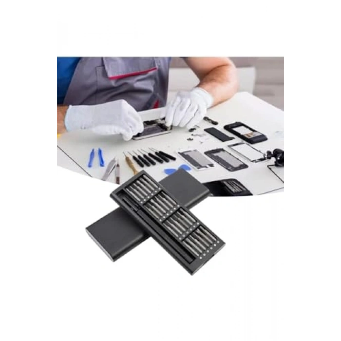 24 Parça Portatif Tornavida Seti, Saklama Kutulu