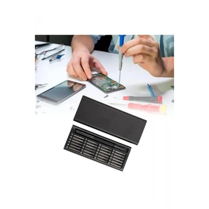 24 Parça Portatif Tornavida Seti, Saklama Kutulu