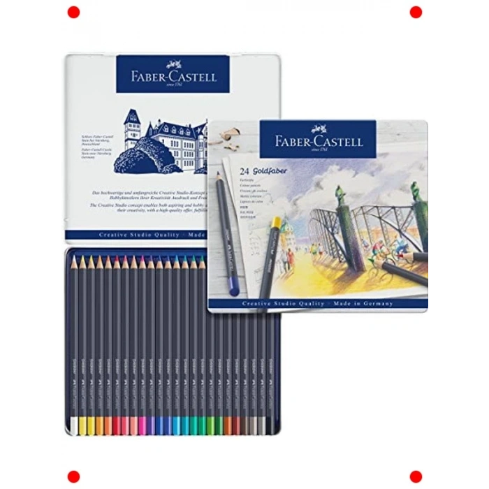 24 Renk Sulu Boya Kalemi Seti - Yüksek Pigmentli, Dayanıklı