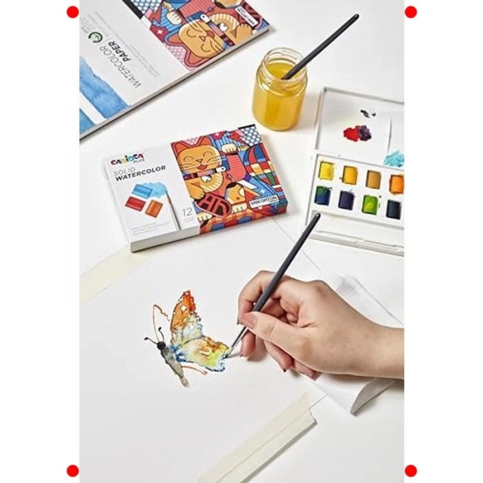 24 Renk Tablet Sulu Boya Seti (Fırçalı)