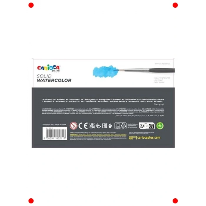 24 Renk Tablet Sulu Boya Seti (Fırçalı)