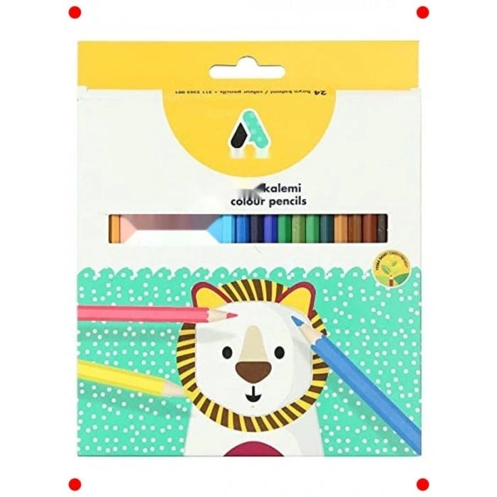 24 Renkli Kaliteli Boya Kalemi Seti