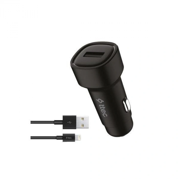 2.4A Araç Şarj Aleti, Lightning ile Uyumlu Kablo