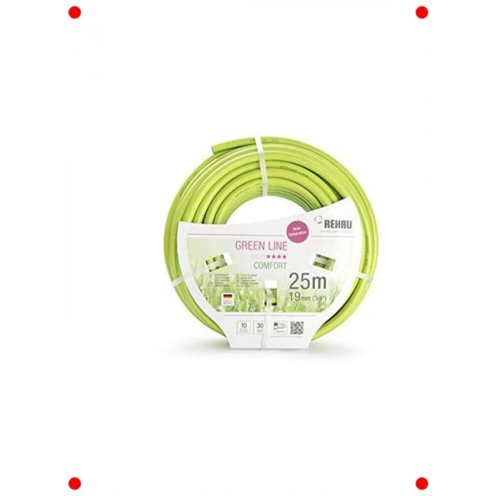 25 M Yeşil Esnek ve Basınçlı Bahçe Hortumu