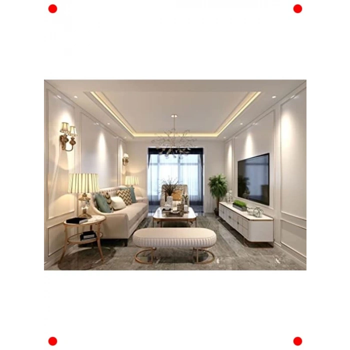 25 Metre Amber Şerit LED Seti & Adaptör (Gizli Aydınlatma)