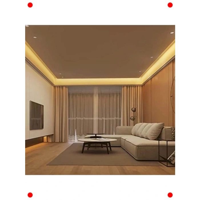 25 Metre Amber Şerit LED Seti & Adaptör (Gizli Aydınlatma)