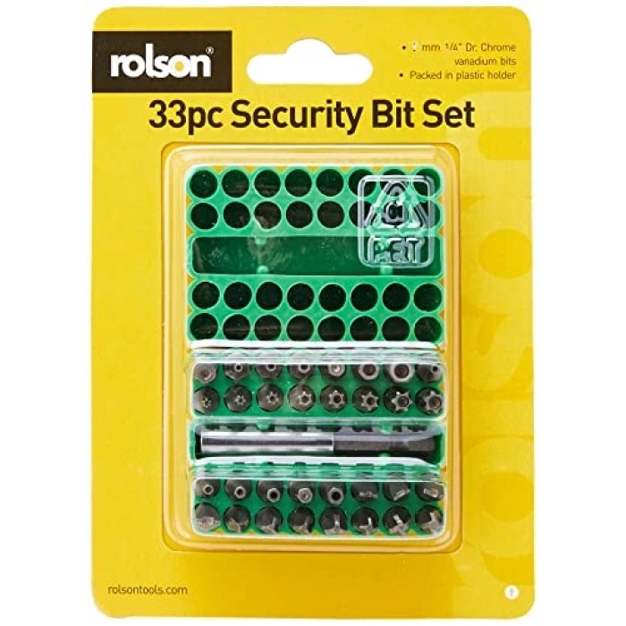 25 mm 33 Parça Güvenlik Bit Seti, Çeşitli Kullanım Alanları