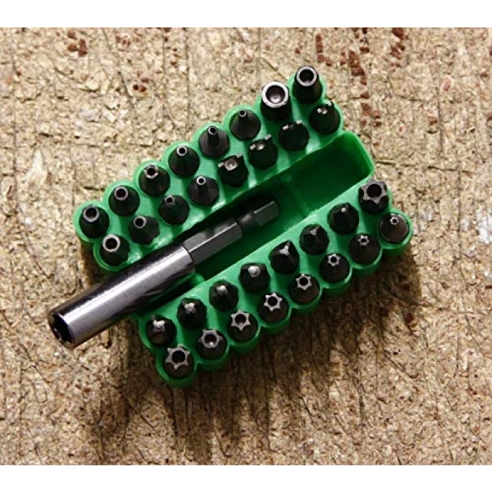 25 mm 33 Parça Güvenlik Bit Seti, Çeşitli Kullanım Alanları