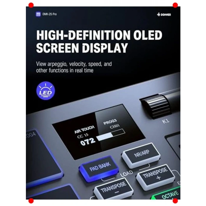 25 Tuşlu Profesyonel MIDI Klavye Kontrol Cihazı