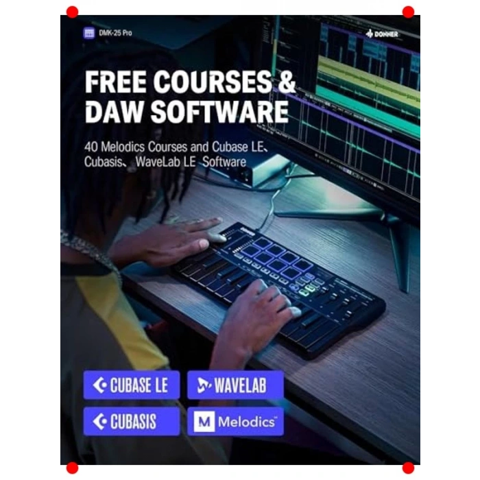 25 Tuşlu Profesyonel MIDI Klavye Kontrol Cihazı