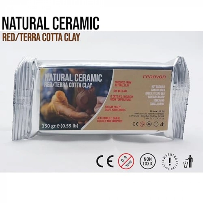 250 gr Kırmızı Terra Cotta KİL Hamuru