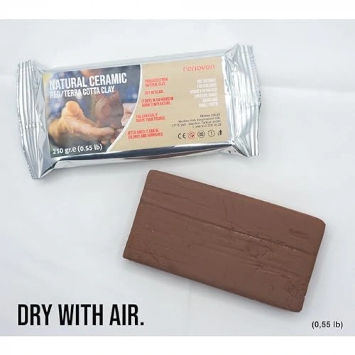 250 gr Kırmızı Terra Cotta KİL Hamuru