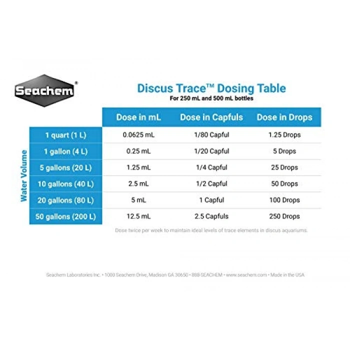 250 ml Discus Trace, Akvaryum Bitkileri İçin