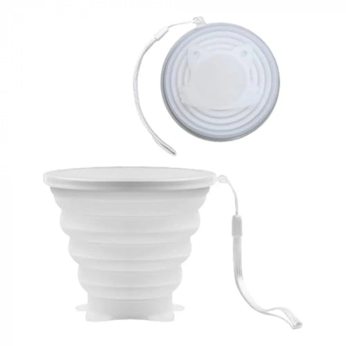 250 ml Kapasiteli Taşınabilir Silikon Katlanabilir Bardak