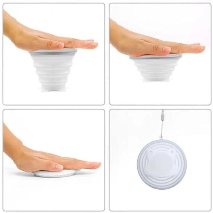 250 ml Kapasiteli Taşınabilir Silikon Katlanabilir Bardak