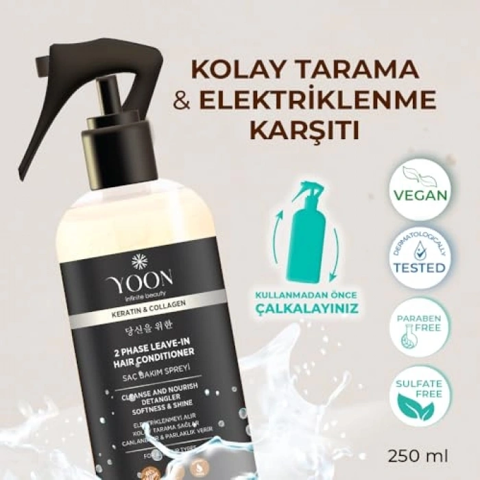 250 ml Kolajen ve Keratin İçeren Saç Spreyi