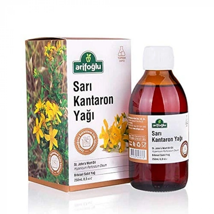 250 ml sarı kantaron yağı, cilt bakımında etkili