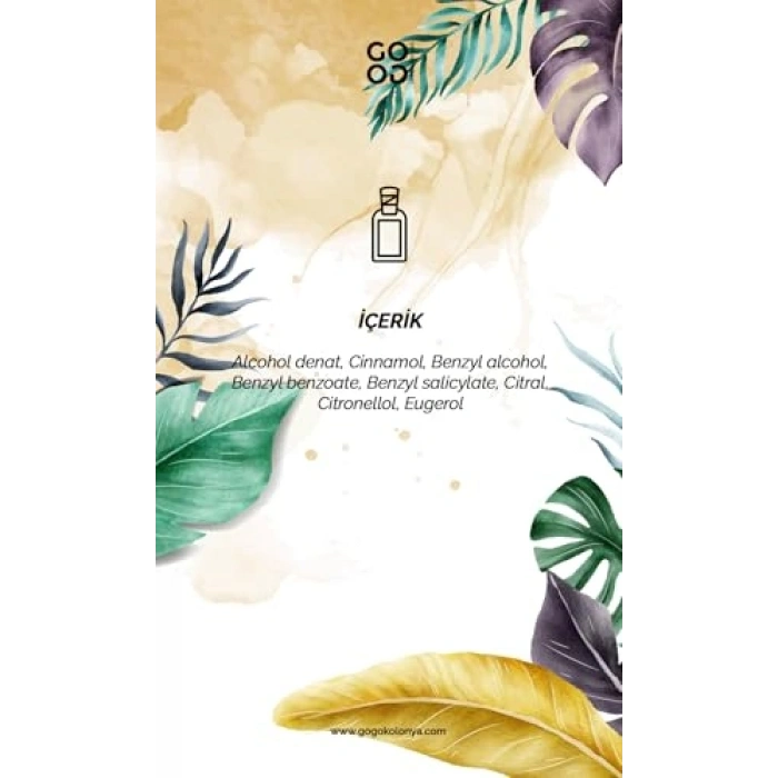 250 ml tropikal esintili kolonya, cam şişede