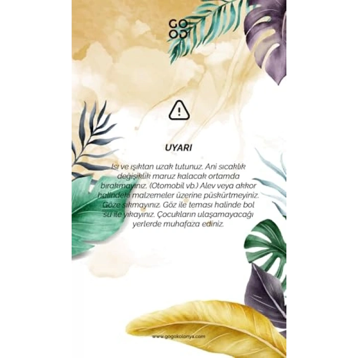 250 ml tropikal esintili kolonya, cam şişede