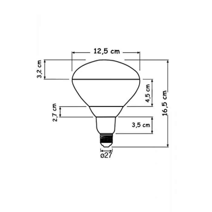 250W Şeffaf E27 Ampul, Enerji Tasarruflu ve Uzun Ömürlü