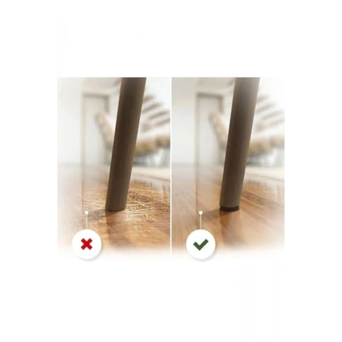 28 Adet 2,8 cm Yuvarlak Sandalye Ayağı Koruyucu Keçe