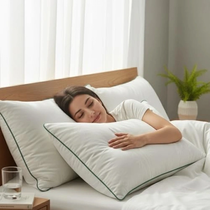 2’li Bambu Yastık Seti, 50x70 cm, Nefes Alabilir