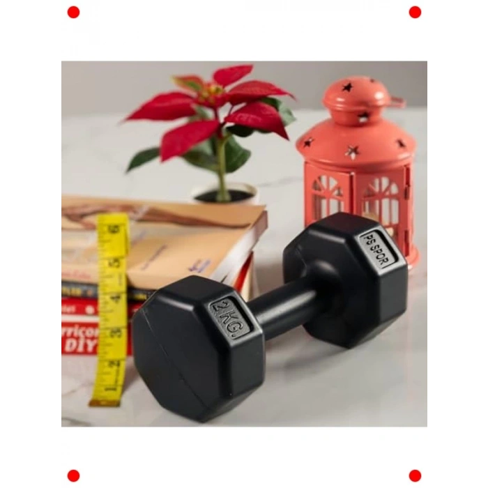 2x2 kg Plastik Dambıl Seti - Ev Egzersizleri İçin