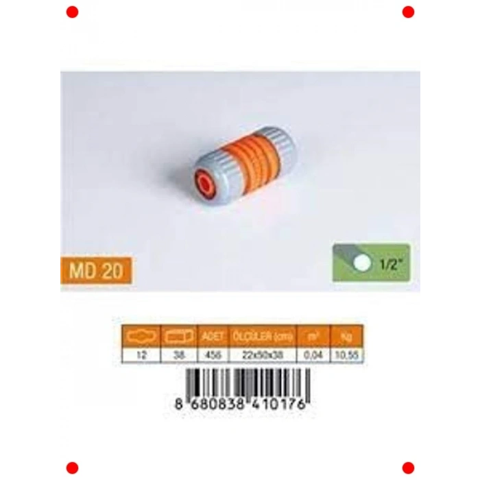 3 Adet 1/2 İnç Lüks Hortum Bağlantı Eki