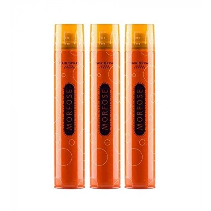 3 Adet 400 ml Sert Saç Spreyi