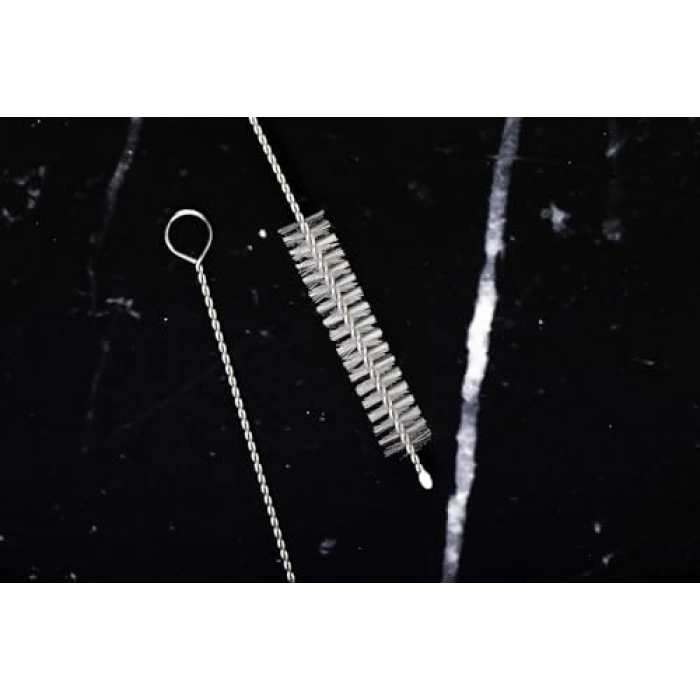 3 Adet Çelik Pipet Temizleme Fırçası