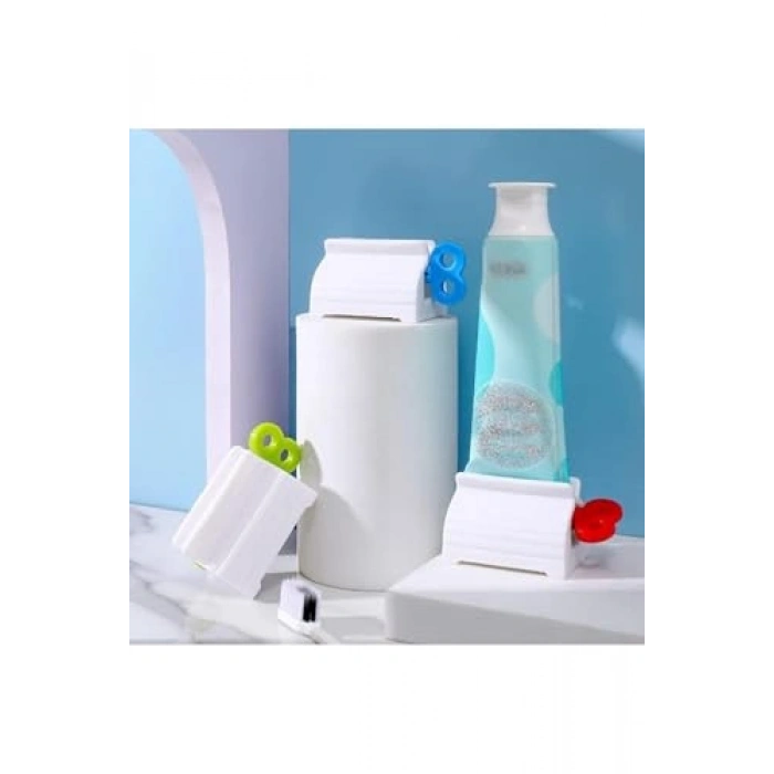 3 Adet Çevirmeli Diş Macunu Krem Paket Sıkma Aparatı, Pratik