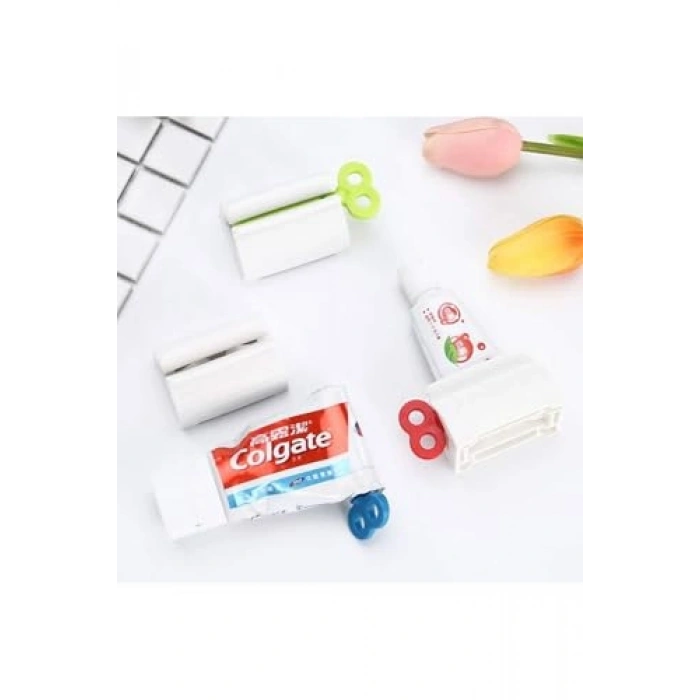 3 Adet Çevirmeli Diş Macunu Krem Paket Sıkma Aparatı, Pratik