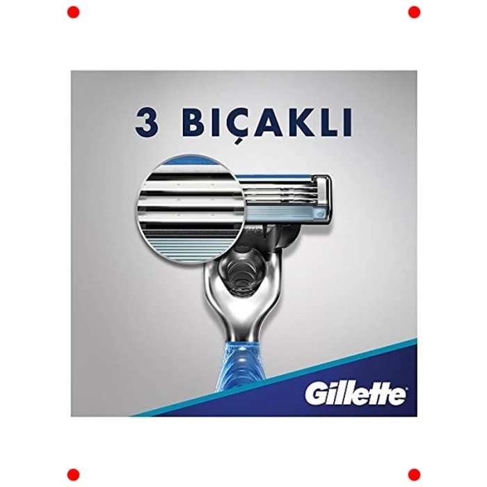 3 Bıçaklı Tıraş Seti ve 3 Yedek Başlık