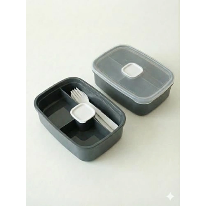 3 Bölmeli Sızdırmaz Lunch Box, BPA İçermez