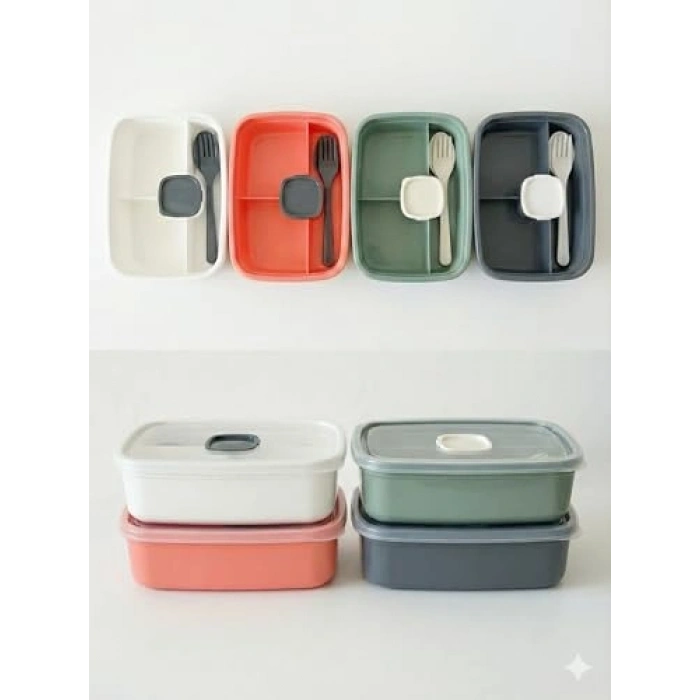 3 Bölmeli Sızdırmaz Lunch Box, BPA İçermez