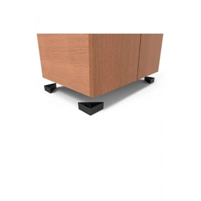 3 cm Beyaz Üçgen Masa ve Dolap Ayağı, 4 Adet