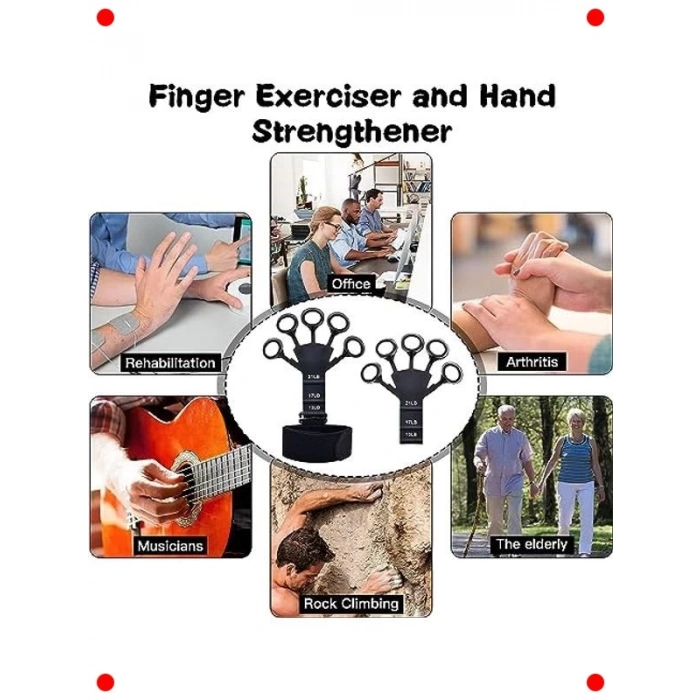 3 Dirençli Parmak ve El Güçlendirici Yay