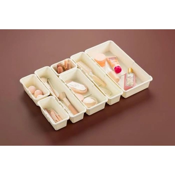 3 Farklı Boy Seçeneğiyle Plastik Çekmece Düzenleyici Seti