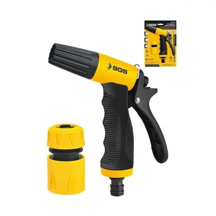 3 Fonksiyonlu 2 Parça Sulama Tabancası, Kullanımı Kolay