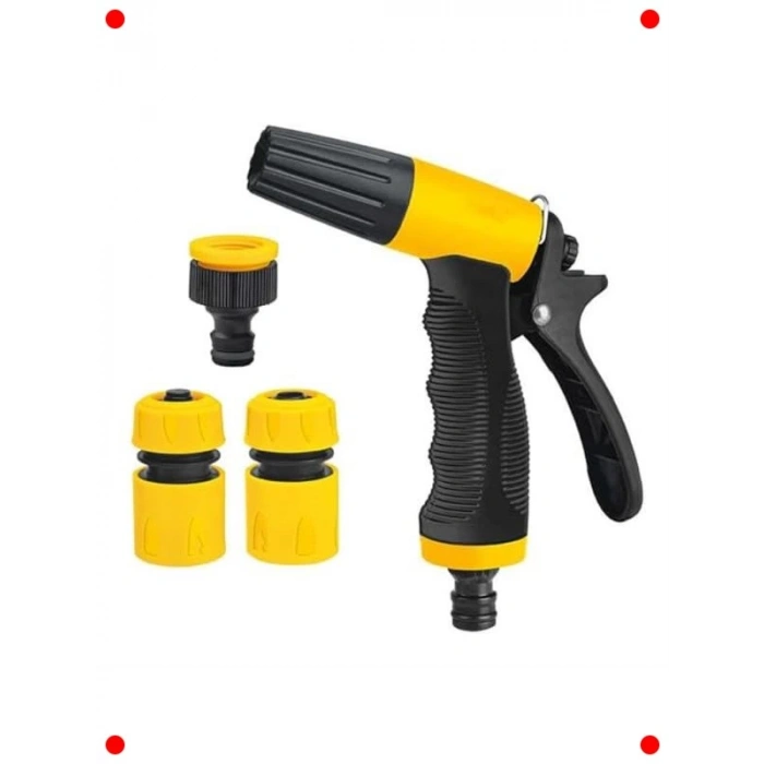 3 Fonksiyonlu Sulama Tabancası Seti (4 Parça)